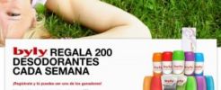 Consigue un desodorante gratis de Byly