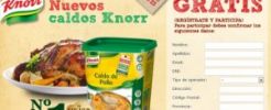 Knorr regala muestras de su caldo de pollo